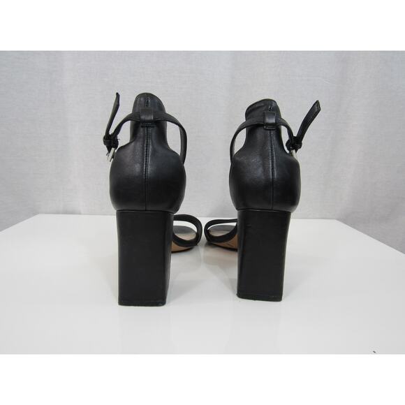 Vince Camuto 6M Margry Ankle Strap Block Heel Sandal Women's Shoe Black - Picture 9 of 11